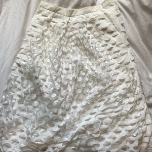 white j crew skirt- 00